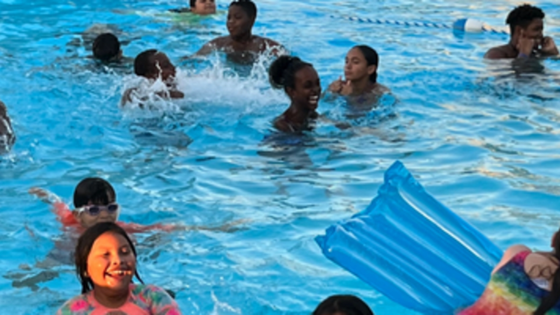 Children Playing in Pool