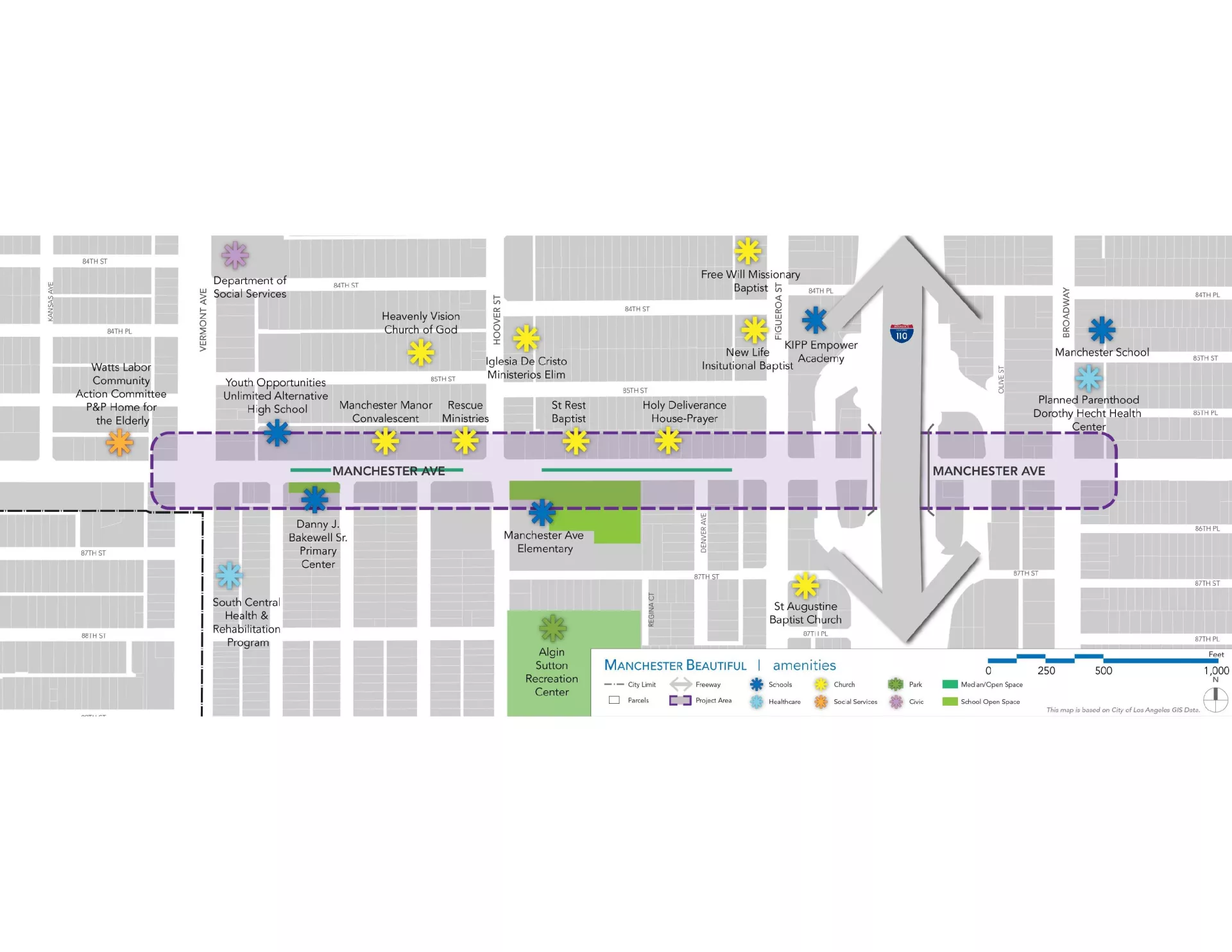 top view street map