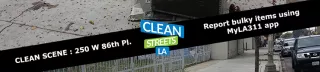 trash on the street then clean street